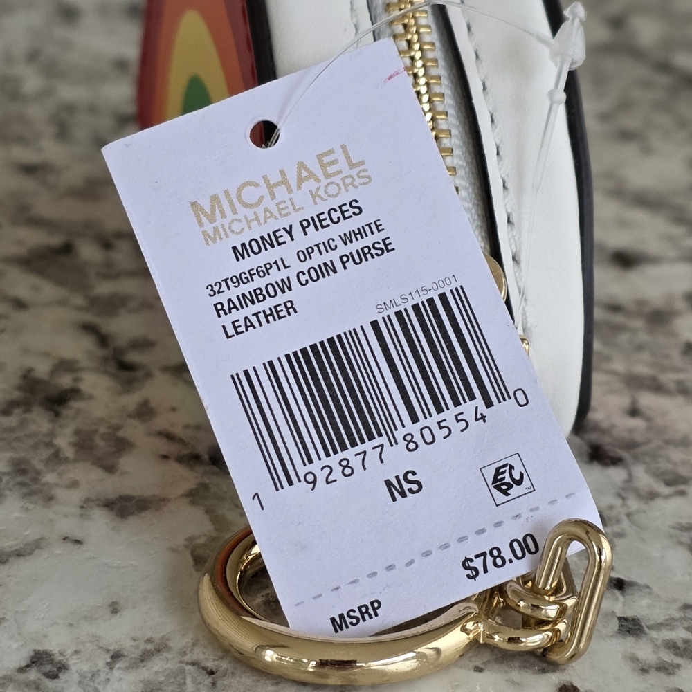 Michael Kors Rainbow Small Coin Purse Wallet - Picture 7 of 8